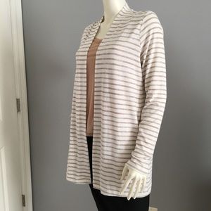 a new day Women's Striped Cardigan - Cream and Tan